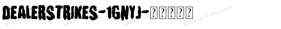 DealerStrikes-1GnYj字体转换