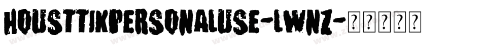 HousttikPersonalUse-lwnZ字体转换