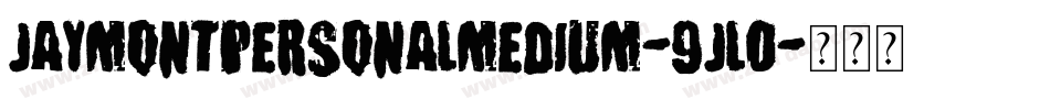 JaymontPersonalMedium-9Jl0字体转换