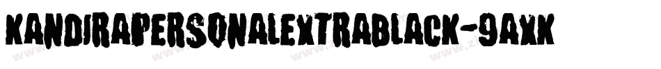 KandiraPersonalExtrablack-9axK字体转换