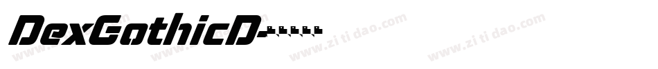 DexGothicD字体转换