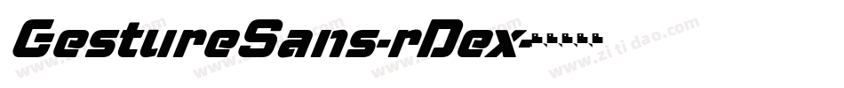 GestureSans-rDex字体转换