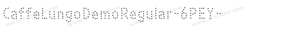 CaffeLungoDemoRegular-6PEY字体转换
