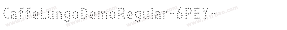 CaffeLungoDemoRegular-6PEY字体转换