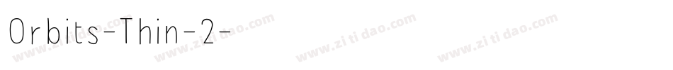 Orbits-Thin-2字体转换