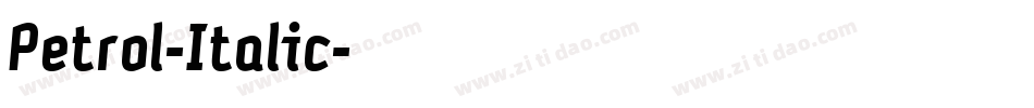 Petrol-Italic字体转换