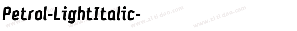 Petrol-LightItalic字体转换