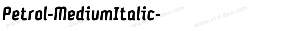 Petrol-MediumItalic字体转换