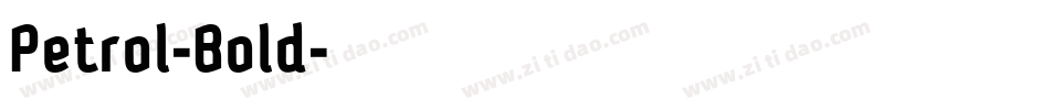 Petrol-Bold字体转换
