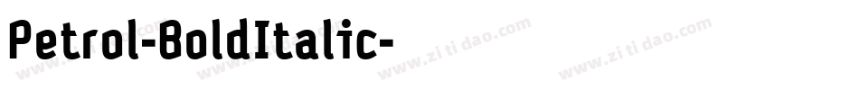 Petrol-BoldItalic字体转换