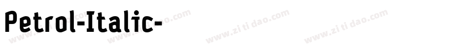 Petrol-Italic字体转换