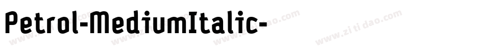 Petrol-MediumItalic字体转换