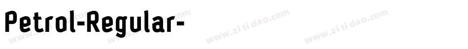 Petrol-Regular字体转换
