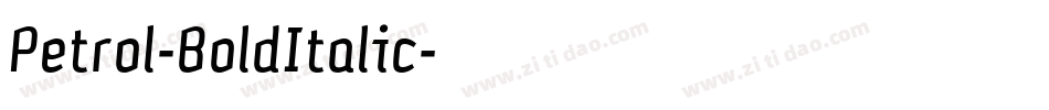 Petrol-BoldItalic字体转换
