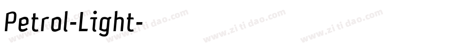 Petrol-Light字体转换