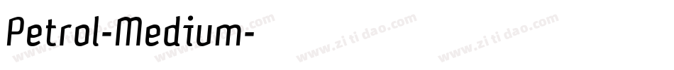 Petrol-Medium字体转换