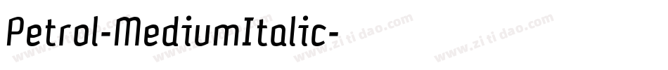 Petrol-MediumItalic字体转换
