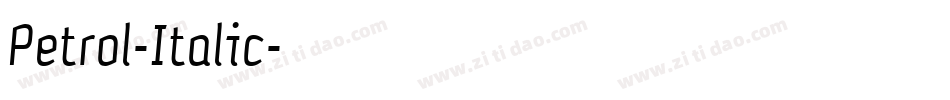 Petrol-Italic字体转换