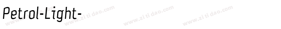 Petrol-Light字体转换