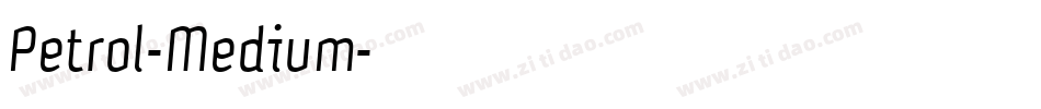 Petrol-Medium字体转换