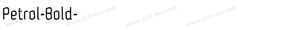 Petrol-Bold字体转换
