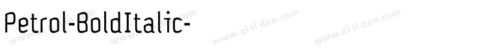 Petrol-BoldItalic字体转换