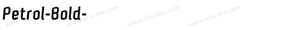 Petrol-Bold字体转换