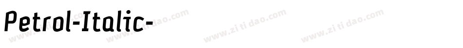 Petrol-Italic字体转换