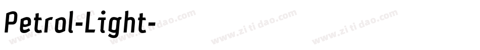Petrol-Light字体转换
