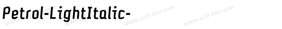 Petrol-LightItalic字体转换