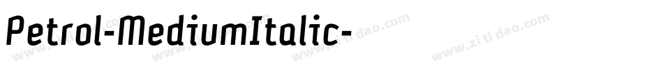 Petrol-MediumItalic字体转换