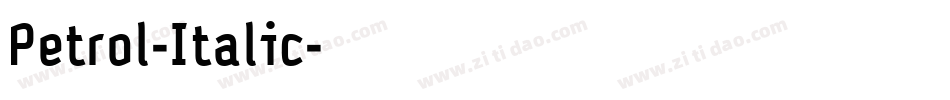 Petrol-Italic字体转换
