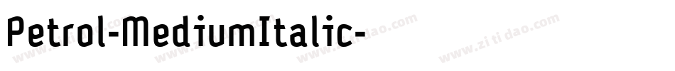 Petrol-MediumItalic字体转换
