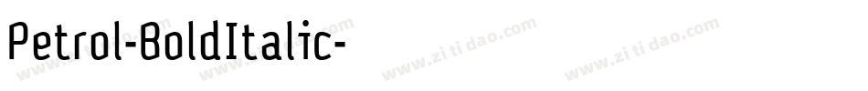 Petrol-BoldItalic字体转换