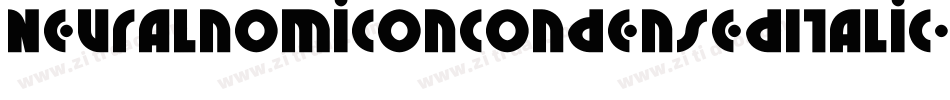 NeuralnomiconCondensedItalic-89KJ字体转换 NeuralnomiconCondensedItalic-89KJ字体转换