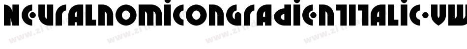 NeuralnomiconGradientItalic-vwL4字体转换