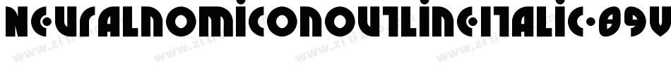 NeuralnomiconOutlineItalic-89VZ字体转换 NeuralnomiconOutlineItalic-89VZ字体转换
