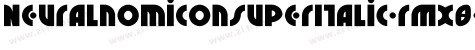 NeuralnomiconSuperItalic-rMX8字体转换