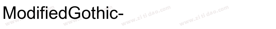 ModifiedGothic字体转换
