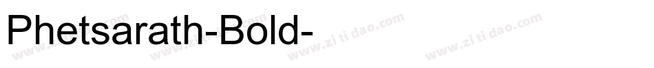 Phetsarath-Bold字体转换