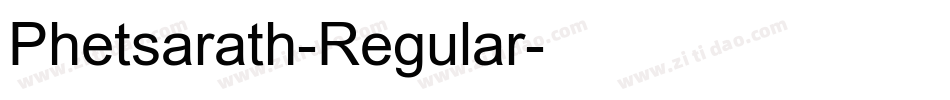 Phetsarath-Regular字体转换