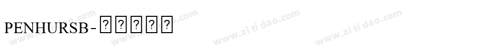 PENHURSB字体转换
