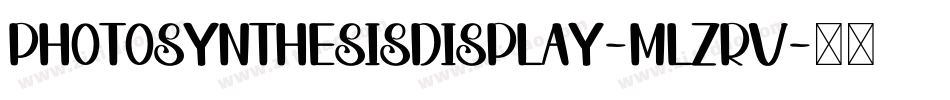 PhotosynthesisDisplay-mLZrv字体转换