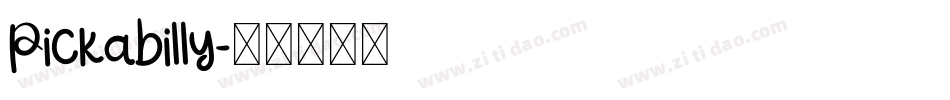 Pickabilly字体转换