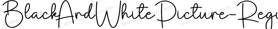 BlackAndWhitePicture-Regular字体转换