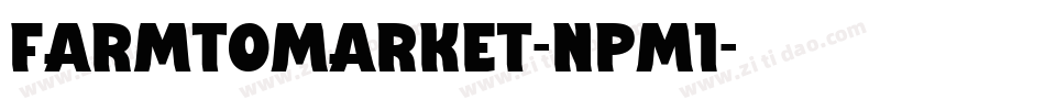 FarmToMarket-nPM1字体转换