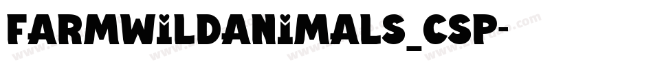 farmwildanimals_csp字体转换