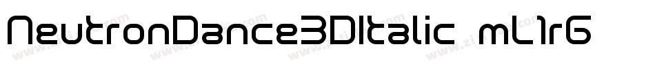 NeutronDance3DItalic-mL1rG字体转换