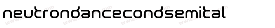 neutrondancecondsemital字体转换