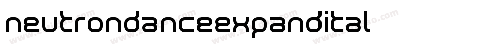 neutrondanceexpandital字体转换